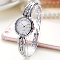 Damen Uhrenarmband, Edelstahl, mit Glas, plattiert, für Frau & mit Strass, keine, frei von Nickel, Blei & Kadmium, 25x6mm, verkauft per ca. 7 ZollInch Strang