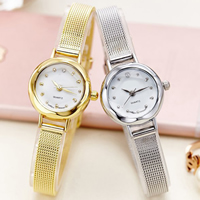 Damen Uhrenarmband, Edelstahl, mit Glas, plattiert, einstellbar & für Frau & mit Strass, keine, frei von Nickel, Blei & Kadmium, 22x6mm, verkauft per ca. 7 ZollInch Strang