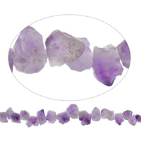 Natürliche Amethyst Perlen, Februar Birthstone, 6x9x7-19x15x11mm, 43PCs/Strang, verkauft per ca. 20 ZollInch Strang