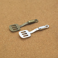 Zinc Alloy Tool Pendants Shovel plated nickel lead & cadmium free Approx 1.5mm Sold By Lot