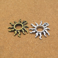 Zinc Alloy Pendants Sun plated nickel lead & cadmium free Approx 1.5mm Sold By Lot