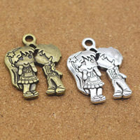 Character Zinc Alloy Pendants Couple plated nickel lead & cadmium free Approx 1.5mm Sold By Lot