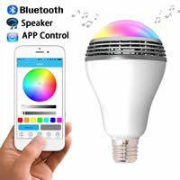 Glas Bluetooth Light Bulb, Mere end IOS8 og over Android-systemet version 4, kan anvendes., 80x140mm, Solgt af PC