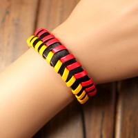 Unisex Bracelet PU Leather adjustable mixed colors Length 6.6-9.4 Inch Sold By Lot