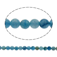 Drachenvenen Achat Perle, rund, verschiedene Größen vorhanden, Bohrung:ca. 1mm, verkauft per ca. 15 ZollInch Strang