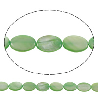 Natural Freshwater Shell Beads, Flat Oval, 13x18x3mm, Hole:Approx 1mm, Approx 21PCs/Strand, Sold Per Approx 15 Inch Strand
