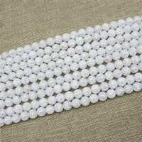 Fashion Glass Beads, Round, imitation natural quartz & different size for choice & crackle, Length:Approx 15 Inch, Approx 3Strands/Bag, Sold By Bag