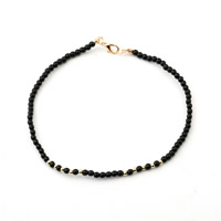 Plastic Choker Necklace, med Zinc Alloy, guldfarve belagt, Boheme stil & for kvinde, nikkel, bly & cadmium fri, Solgt Per Ca. 12 inch Strand