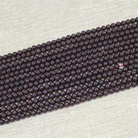 Natürlicher Granat Perlen, rund, verschiedene Größen vorhanden, verkauft per ca. 15 ZollInch Strang