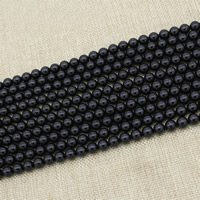 Turmalin Perle, rund, natürlich, verschiedene Größen vorhanden, verkauft per ca. 15 ZollInch Strang