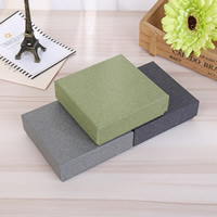 Cardboard Necklace Box, Paper, with Sponge, Square, more colors for choice, 90x90x30mm, 24PCs/Lot, Sold By Lot