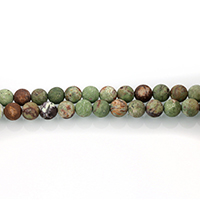 Green Opal Beads, Round, different size for choice, Hole:Approx 0.5-1.5mm, Length:Approx 15 Inch, Sold By Lot