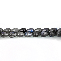Labradorite Beads, Teardrop, 14x10x10mm, Hole:Approx 1mm, Approx 28PCs/Strand, Sold Per Approx 15.5 Inch Strand