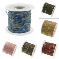 Cuerda de Nylon, Nylón, con carrete de plástico & Hilos de fibra química, más colores para la opción, 1mm, aproximado 100patiospatio/Grupo, Vendido por Grupo
