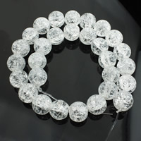 Crackle Quartz Beads Round Sold Per Approx 15 Inch Strand