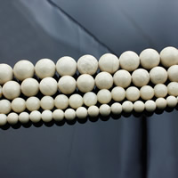Bone Fossil Beads Round natural Sold Per Approx 15 Inch Strand