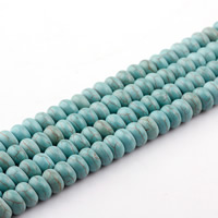 Synthetische Türkis Perle, Rondell, verschiedene Größen vorhanden, grün, Länge:ca. 15.5 ZollInch, ca. 10SträngeStrang/Tasche, verkauft von Tasche