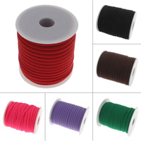 Fahion Cord Jewelry, Milk Silk, with plastic spool, more colors for choice, 5mm, Approx 20Yard/Spool, Sold By Spool