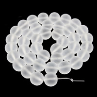 Natural Clear Quartz Beads Round & frosted Approx 1mm Sold Per Approx 15 Inch Strand