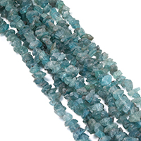 Natürlicher Quarz Perle, hellblau, 5-10x4-6x3-6mm, Bohrung:ca. 1mm, ca. 101PCs/Strang, verkauft per ca. 16 ZollInch Strang