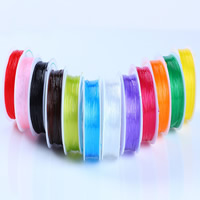 Crystal Thread, with plastic spool, elastic & different size for choice, more colors for choice, 100PCs/Lot, Approx 6m/PC, Sold By Lot