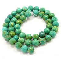 Turquoise Beads, Round, different size for choice, Hole:Approx 1mm, Sold Per Approx 15 Inch Strand