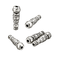 Tibetan Style Jewelry Beads, antique silver color plated, nickel, lead & cadmium free, 7x22x7mm, Hole:Approx 2mm, 100PCs/Lot, Sold By Lot