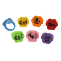 Children Finger Ring Resin for children & mixed lead & cadmium free US Ring .5 Sold By Bag