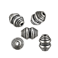 Tibetan Style Jewelry Beads, Column, antique silver color plated, nickel, lead & cadmium free, 9x6.50x6.50mm, Hole:Approx 1.2mm, 200PCs/Lot, Sold By Lot