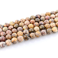 Leopard Skin Jasper Beads Leopard Skin Stone Round natural Approx 1mm Sold Per Approx 15 Inch Strand
