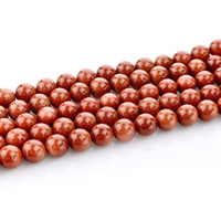Goldstone perler, Runde, naturlig, forskellig størrelse for valg, Hole:Ca. 1mm, Solgt Per Ca. 15 inch Strand