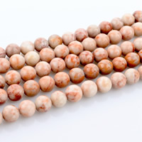 Gemstone Jewelry Beads Network Stone Round natural red Approx 1mm Sold Per Approx 15 Inch Strand