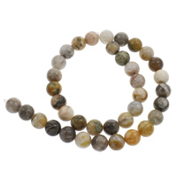 Bamboo Agate Beads, Round, different size for choice, Hole:Approx 1mm, Sold Per Approx 15 Inch Strand