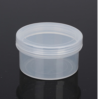 Коробочки для хранения ювелирных изделий, Полипропилен(PP), Плоская круглая форма, 50x28mm, внутренний диаметр:Приблизительно 45x25mm, продается PC