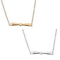 Edelstahl Schmuck Halskette, mit Verlängerungskettchen von 2lnch, Schleife, plattiert, Oval-Kette & für Frau, keine, 25x3mm, 1.2mm, verkauft per ca. 16 ZollInch Strang
