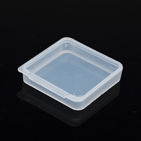 Smykker Perler Container, Polypropylen (PP), Square, 54x54x12mm, Solgt af PC