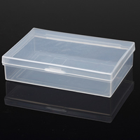 Smykker Perler Container, Polypropylen (PP), Rektangel, 90x62x22mm, 10pc'er/Lot, Solgt af Lot