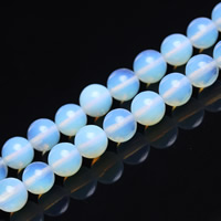 Perles opales de mer, Opaline, Rond, naturel, normes différentes pour le choix, Trou:Environ 1mm, Vendu par Environ 15 pouce brin