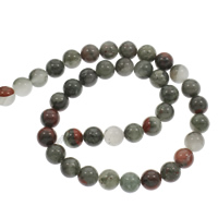 Bloodstone africano perla, Cerchio, naturale, formato differente per scelta, Foro:Appross. 1mm, Venduto per Appross. 15 pollice filo