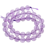Amethyst Beads, Round, natural, February Birthstone & different size for choice, Hole:Approx 1mm, Sold Per Approx 15 Inch Strand