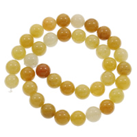 Yellow Aventurine Beads, Round, different size for choice, Hole:Approx 1mm, Sold Per Approx 15 Inch Strand