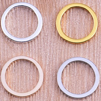 ottone anello di congiunzione, Ciambella, placcato, nessuno, assenza di piombo & cadmio, 14x1.50x1.50mm, Foro:Appross. 6-8mm, 30PC/borsa, Venduto da borsa