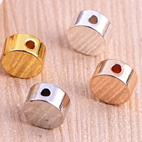 Brass Jewelry Beads, plated, more colors for choice, lead & cadmium free, 7mm, Hole:Approx 1.5mm, 30PCs/Bag, Sold By Bag