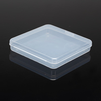 Jewelry Beads Container, Polypropylene(PP), Square, 123x123x23mm, Sold By PC