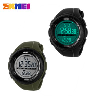 SKmei® Mænd Smykker Watch, Silicone, med Plastic & Stainless Steel, flere farver til valg, nikkel, bly & cadmium fri, 43x31mm, Længde Ca. 9 inch, Solgt af PC