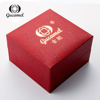 Lepenka Watch Box, s Mycí houba, Obdélník, červený, nikl, olovo a kadmium zdarma, 100x60x100mm, Prodáno By PC