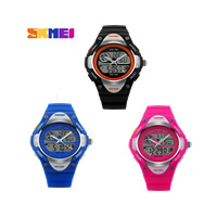 SKmei® Unisex Smycken Watch, Silikon, med Plast & ROSTFRITT STÅL, fler färger för val, nickel, bly och kadmium gratis, 38x31mm, Längd Ca 9 inch, Säljs av PC