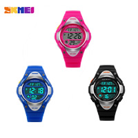 SKmei® Unisex Smykker Watch, Silicone, med Plastic & Zinc Alloy, platin farve forgyldt, flere farver til valg, nikkel, bly & cadmium fri, 37x31mm, Længde Ca. 9 inch, Solgt af PC