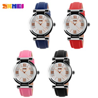 SKmei® kvinnor smycken Watch, Kohud, med Glas & Zink Alloy, plated, fler färger för val, nickel, bly och kadmium gratis, 35x47mm, Längd Ca 9.4 inch, Säljs av PC