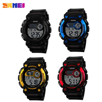 Мужские ювелирные часы SKmei®, пластик, с Стеклянный & нержавеющая сталь, Много цветов для выбора, не содержит никель, свинец, 48x50mm, длина:Приблизительно 10.5 дюймовый, продается PC